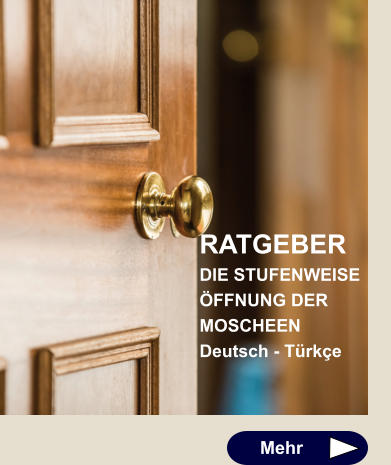 RATGEBER DIE STUFENWEISE ÖFFNUNG DER MOSCHEEN Deutsch - Türkçe Mehr